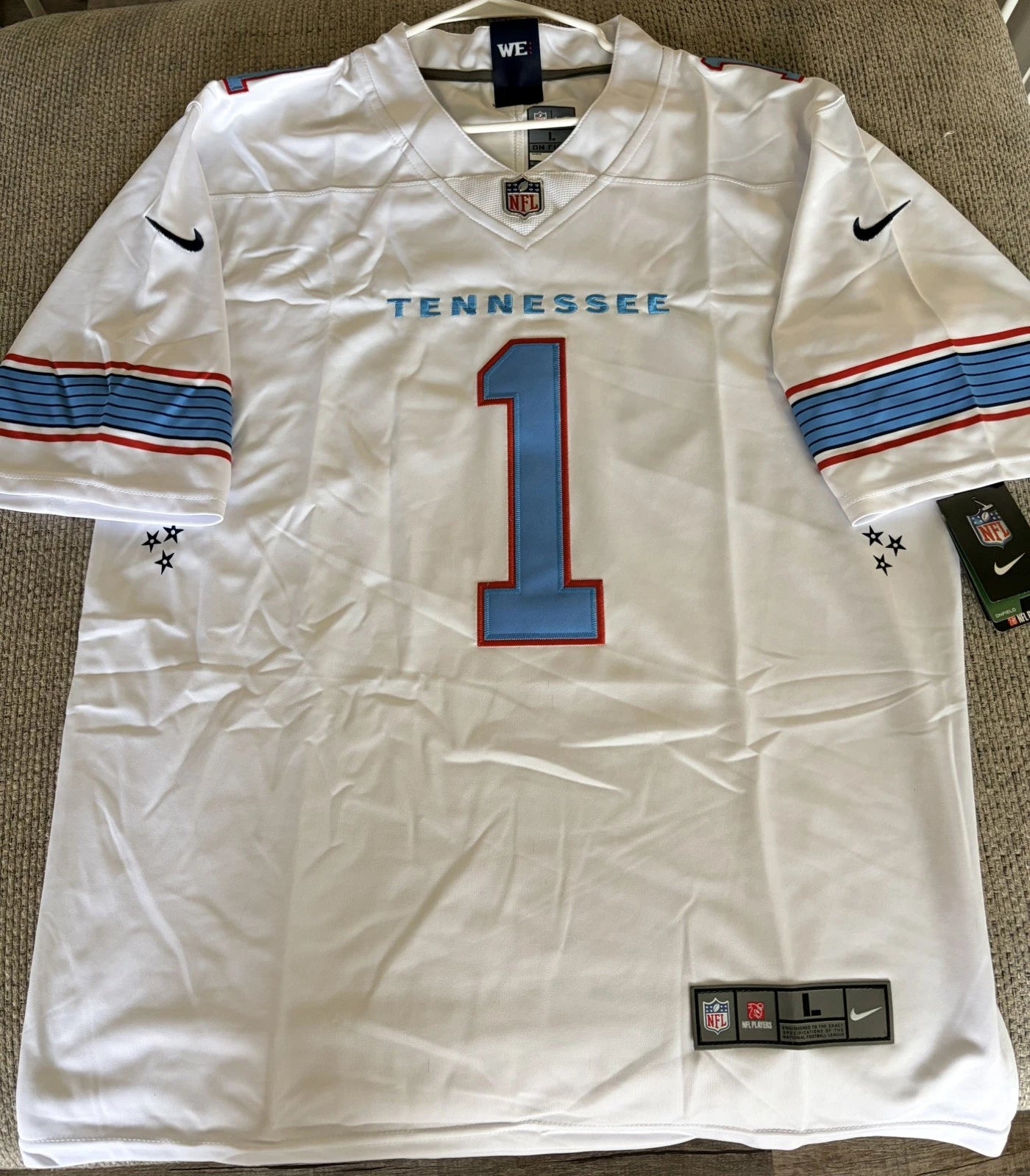 Tennessee Titans Cam Ward White Jersey