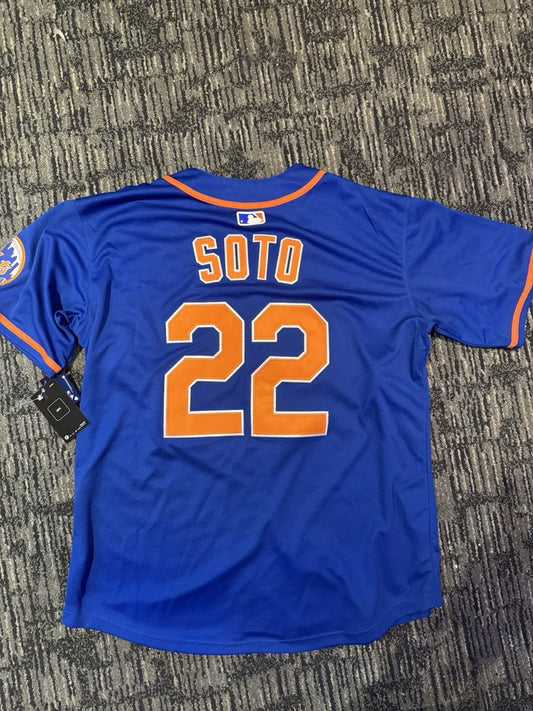 NEW YORK METS JUAN SOTO BLUE JERSEY