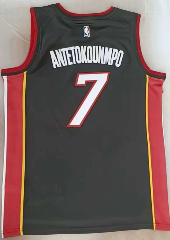 MIAMI HEAT GIANNIS ANTETOKOUNMPO BLACK JERSEY
