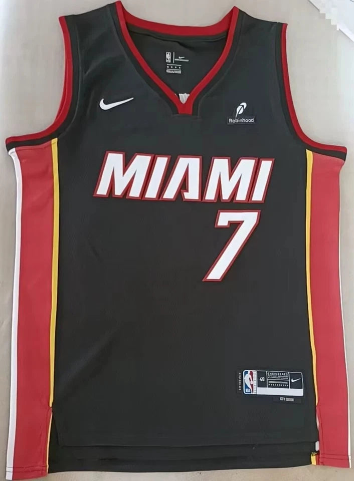 MIAMI HEAT GIANNIS ANTETOKOUNMPO BLACK JERSEY