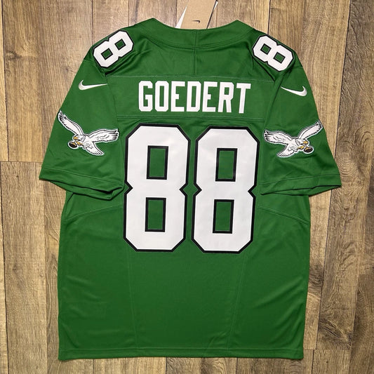 PHILADELPHIA EAGLES DALLAS GOEDERT GREEN JERSEY