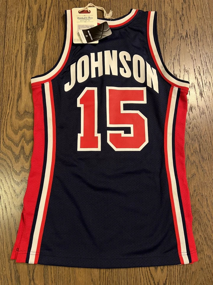 TEAM USA 1992 MAGIC JOHNSON BLUE JERSEY