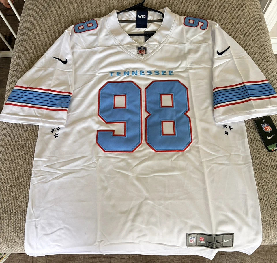 Tennessee Titans Jeffrey Simmons White Jersey
