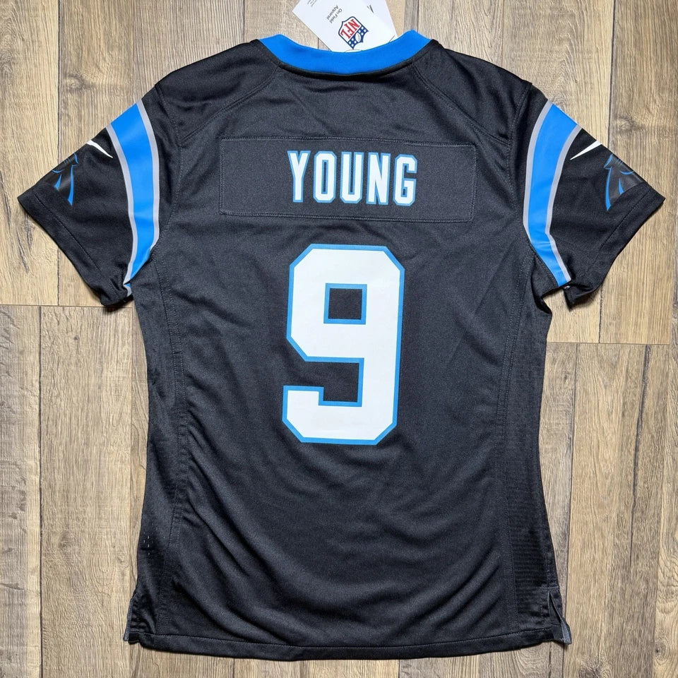 CAROLINA PANTHERS BRYCE YOUNG BLACK JERSEY