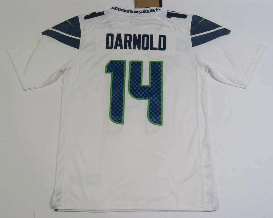 SEATTLE SEAHAWKS SAM DARNOLD WHITE SUPERBOWL JERSEY