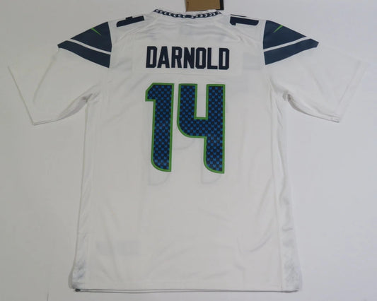 SEATTLE SEAHAWKS SAM DARNOLD WHITE SUPERBOWL JERSEY