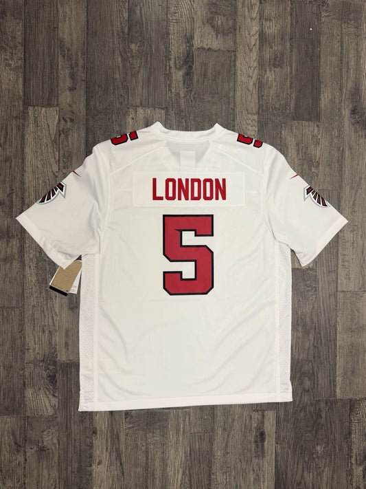 ATLANTA FALCONS DRAKE LONDON WHITE JERSEY