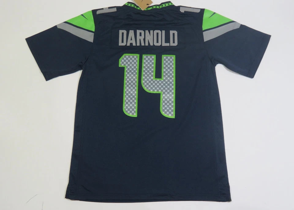 SEATTLE SEAHAWKS SAM DARNOLD BLUE SUPERBOWL JERSEY