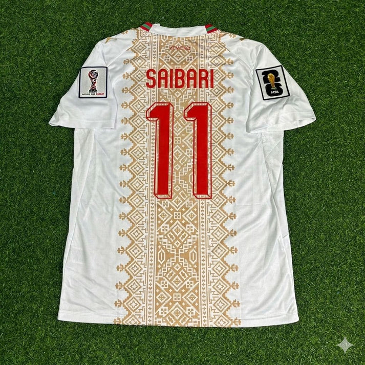 2026 WORLD CUP ISMAEL SAIBARI TEAM MOROCCO WHITE JERSEY