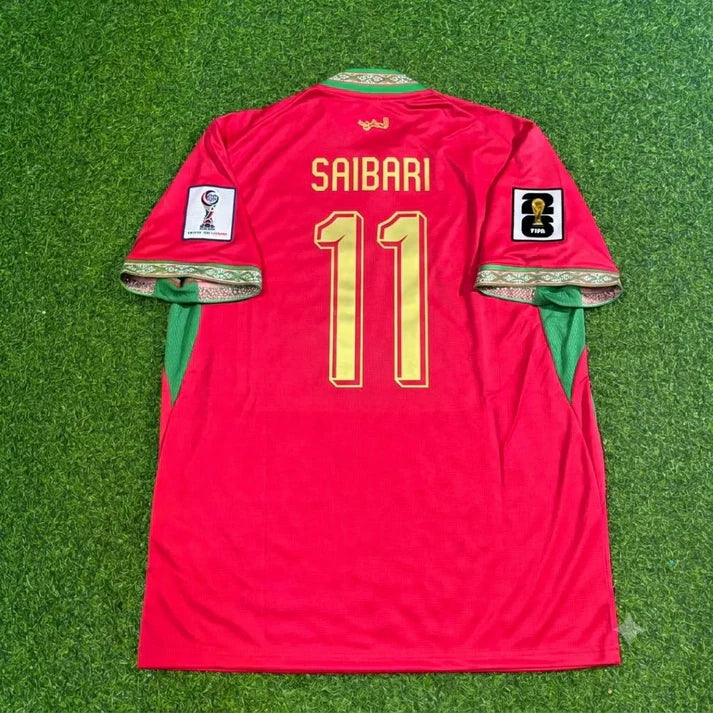2026 WORLD CUP ISMAEL SAIBARI TEAM MOROCCO RED JERSEY