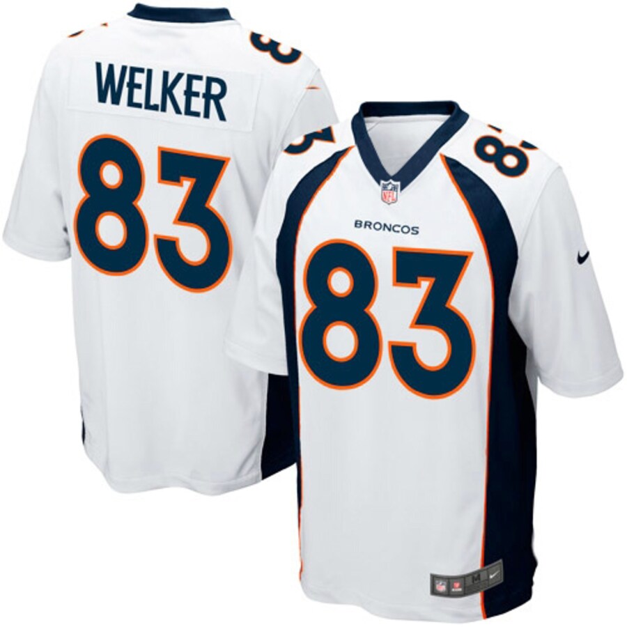 DENVER BRONCOS WES WELKER WHITE JERSEY