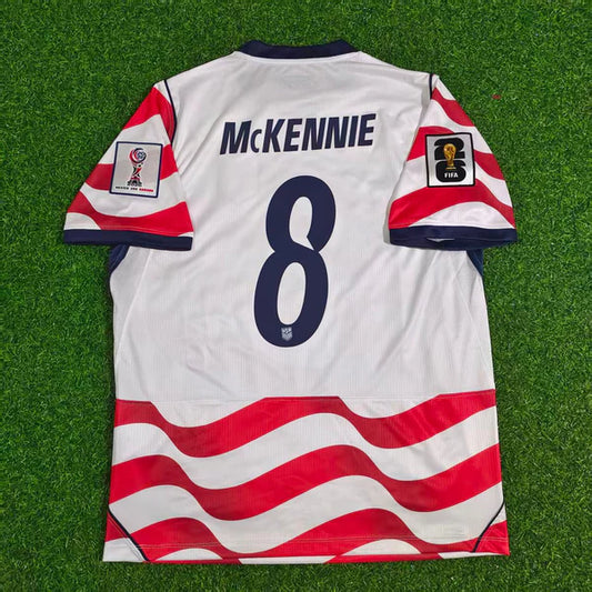 2026 WORLD CUP WESTON MCKENNIE TEAM USA RED AND WHITE JERSEY