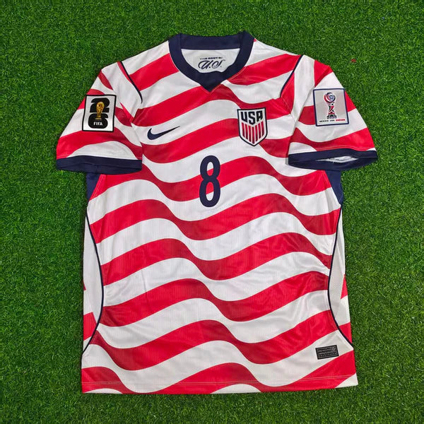 2026 WORLD CUP WESTON MCKENNIE TEAM USA RED AND WHITE JERSEY